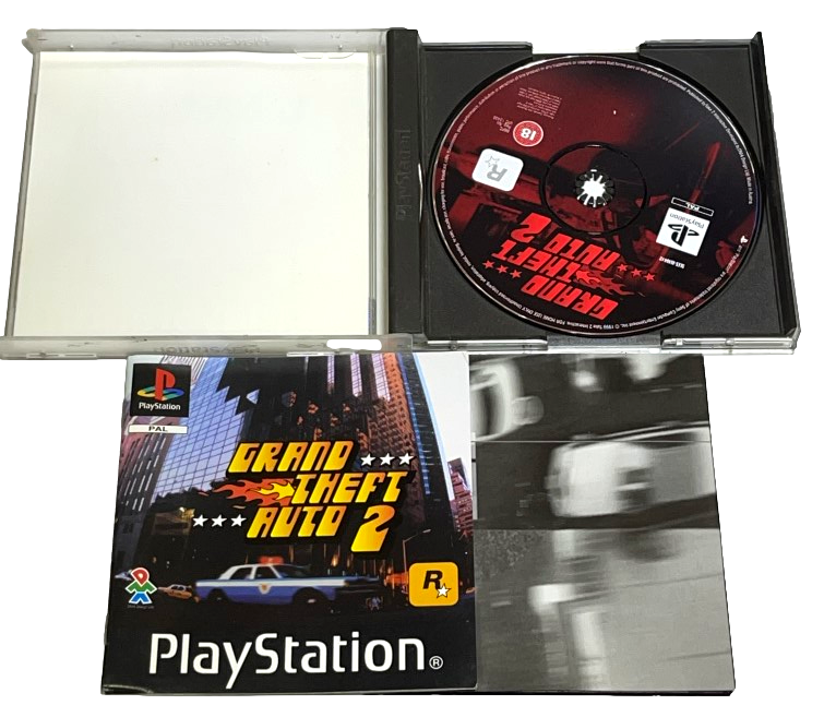 Grand Theft Auto 2 PS1 PS2 PS3 PAL *Complete with Map* (Preowned)