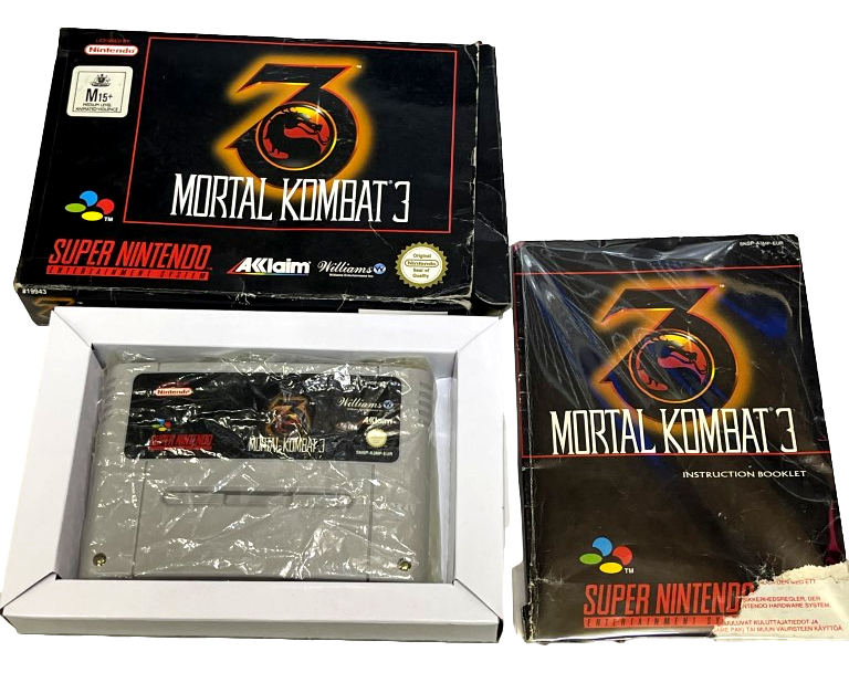 Mortal Kombat 3 Nintendo SNES Boxed PAL *No Manual* (Preowned)