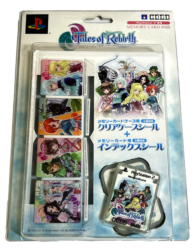 Tales of Rebirth Hori Magic Gate PS2 Memory Card PlayStation 2 In Packaging