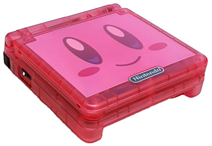 Nintendo Gameboy Advance SP Kirby Edition AGS-001 RetroFit + USB Charger  (Refurbished)