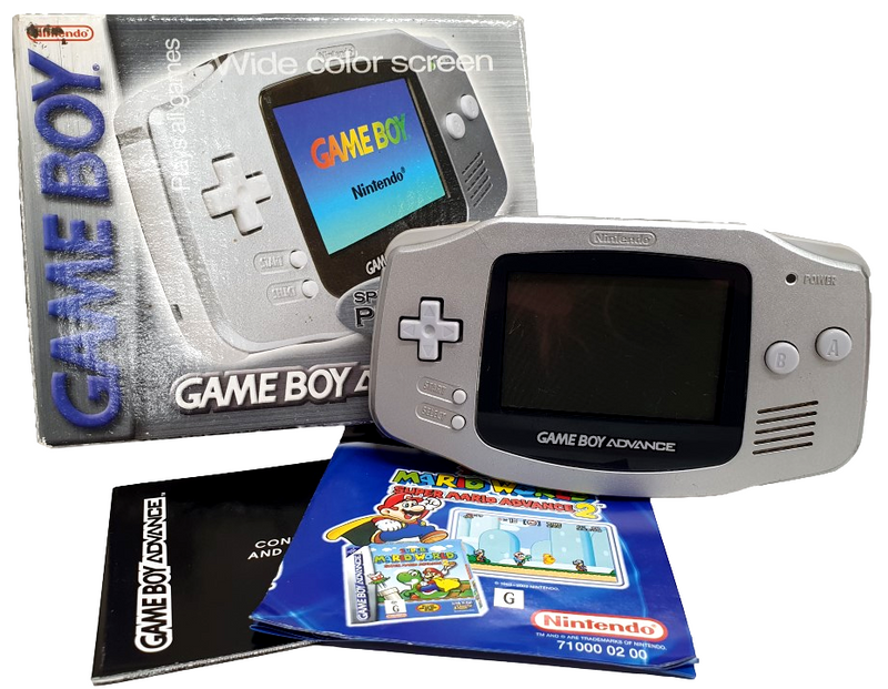 Nintendo Gameboy Advance Platinum AGB-001  Boxed (Preowned)