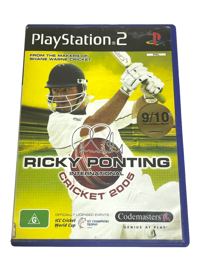 Ricky Ponting International Cricket 2005 PS2 PAL *Complete* (Preowned)
