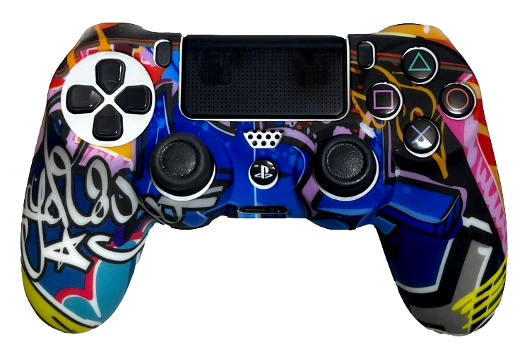 Silicone Cover For PS4 Controller Case Skin - Grafitti