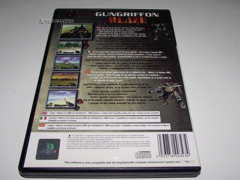 Gungriffion Blaze PS2 PAL *No Manual* (Pre-Owned) - Games We Played