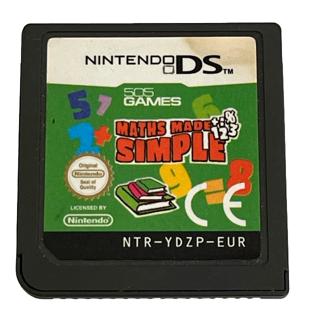 Math Made Simple Nintendo DS 2DS 3DS Game *Cartridge Only*
