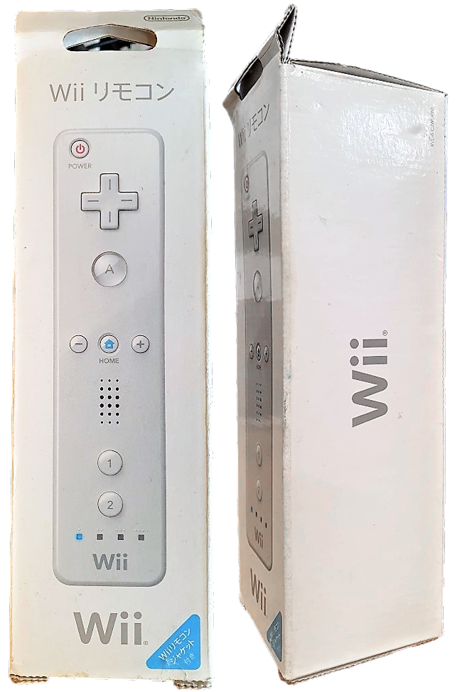 Genuine Nintendo White Wii Mote Remote (RVL 003) Ex Japanese Stock Boxed