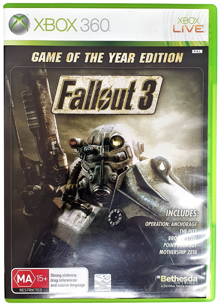 Fallout 3 GOTY Edition XBOX 360 PAL (Pre-Owned)