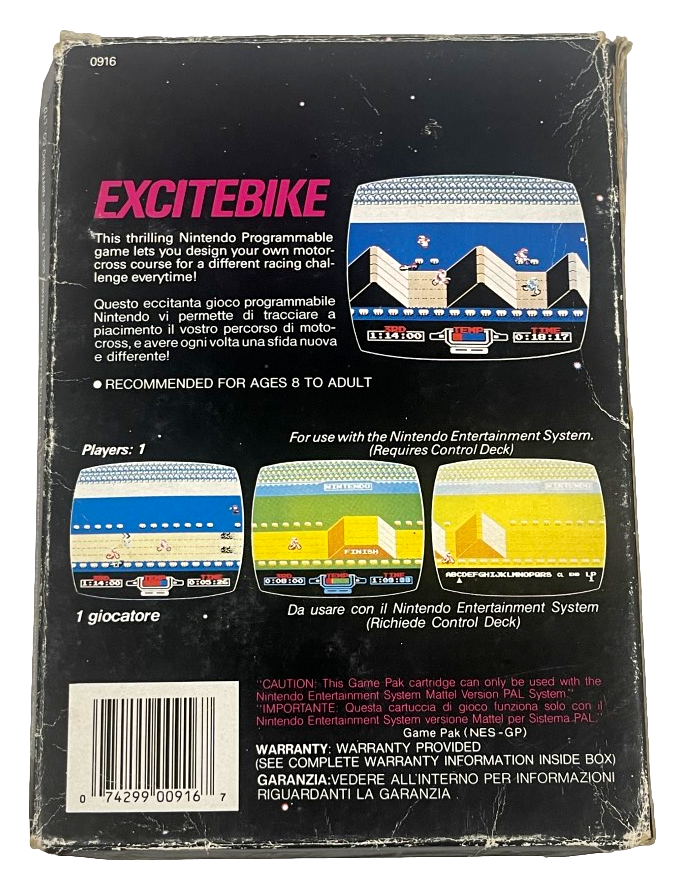 Exitebike Nintendo NES Boxed PAL (Preowned)