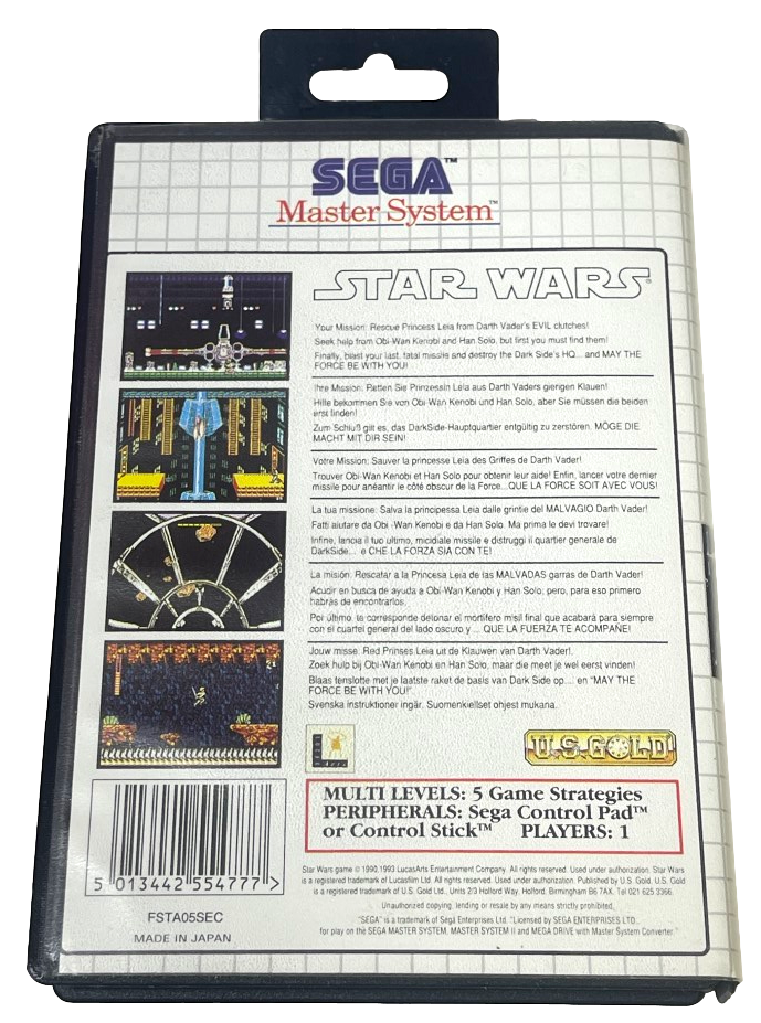 Star Wars Sega Master System *Complete* (Preowned)