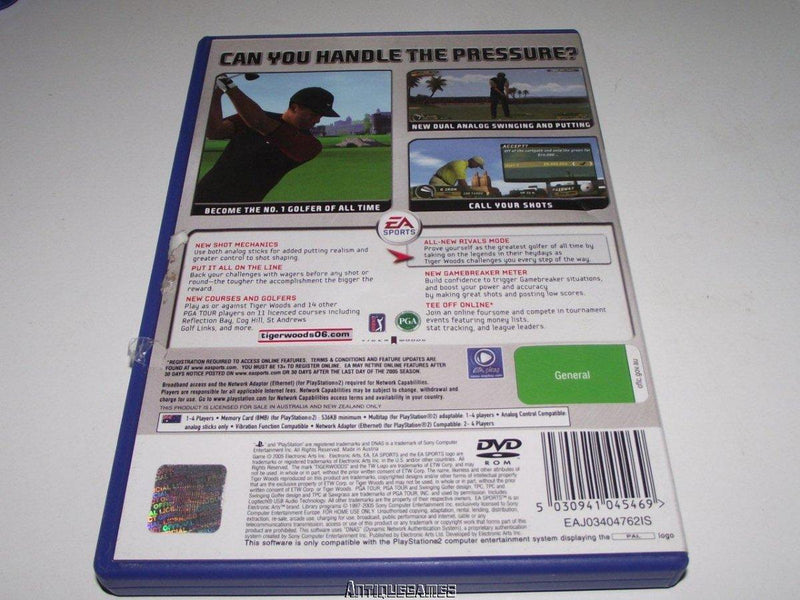 Tiger Woods PGA Tour 06 PS2 PAL *No Manual* (Preowned)