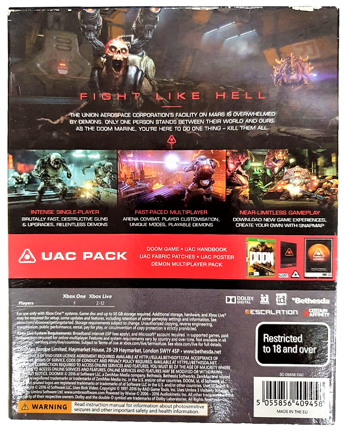 Doom UAC Pack Microsoft Xbox One (Pre-Owned)