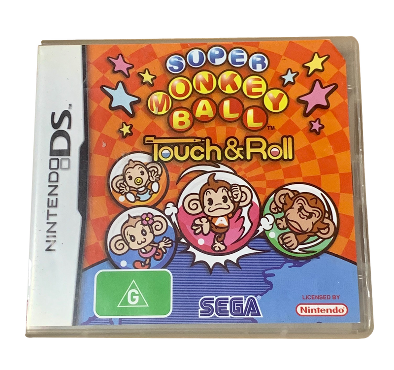 Super Monkey Ball Touch & Roll Nintendo DS 2DS 3DS Game *Complete* (Pre-Owned)