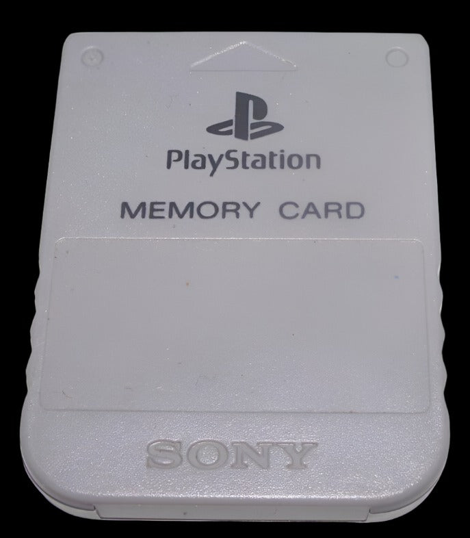 Genuine Sony Playstation 1 Memory Card 1MB Grey PS1 *Free Post NTSC PAL (Preowned)