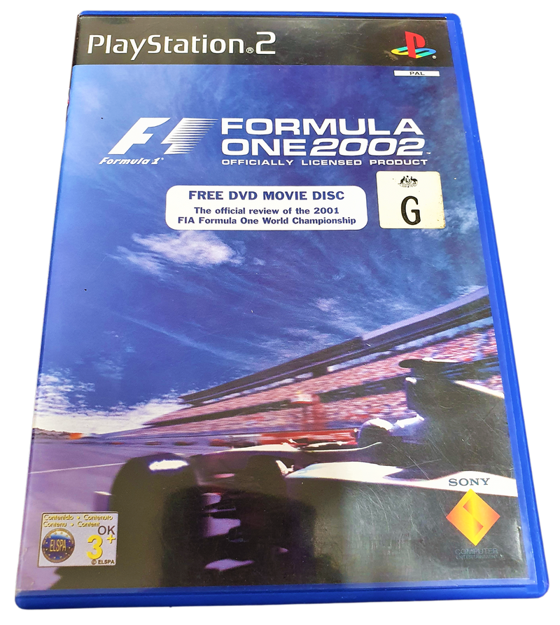 F1 Formula One 2002 PS2 PAL *Complete* (Preowned)