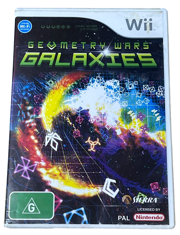 Geometry Wars Galaxies Nintendo Wii *Complete* Wii U Compatible