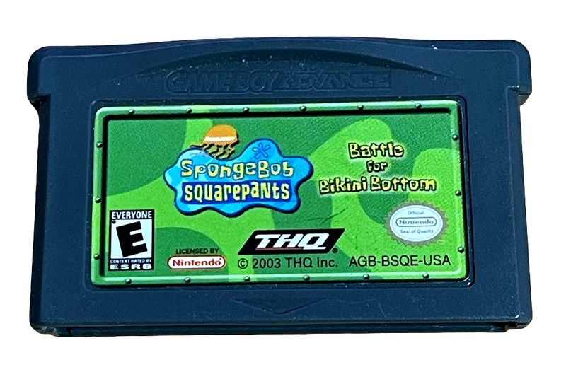 Spongebob Squarepants Battle for Bikini Bottom Nintendo GBA *Cartridge Only* (Pre-Owned)