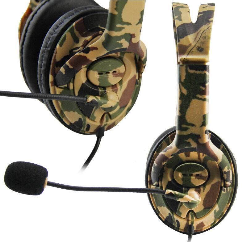 Gaming Headset for PS4, XBOX ONE and SWITCH - Camouflage Yellow