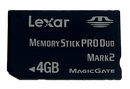 Lexar 4GB Sony PSP Memory Stick Pro Duo Memory Card Camera Memory (Preowned)