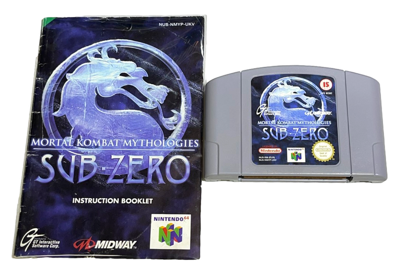 Mortal Kombat Mythologies Sub Zero Nintendo 64 N64 PAL With Manual