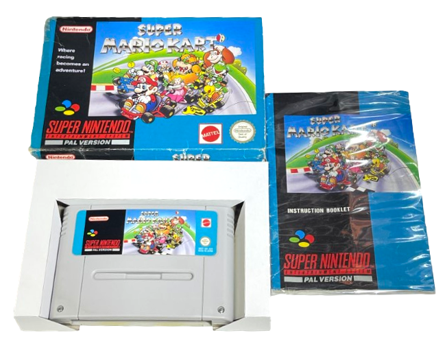 Super Mario Kart Nintendo SNES Boxed PAL *Complete*