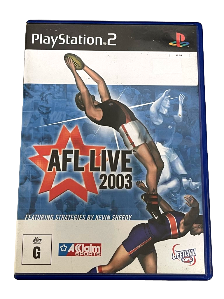 AFL Live 2003 PS2 PAL *Complete* (Preowned)