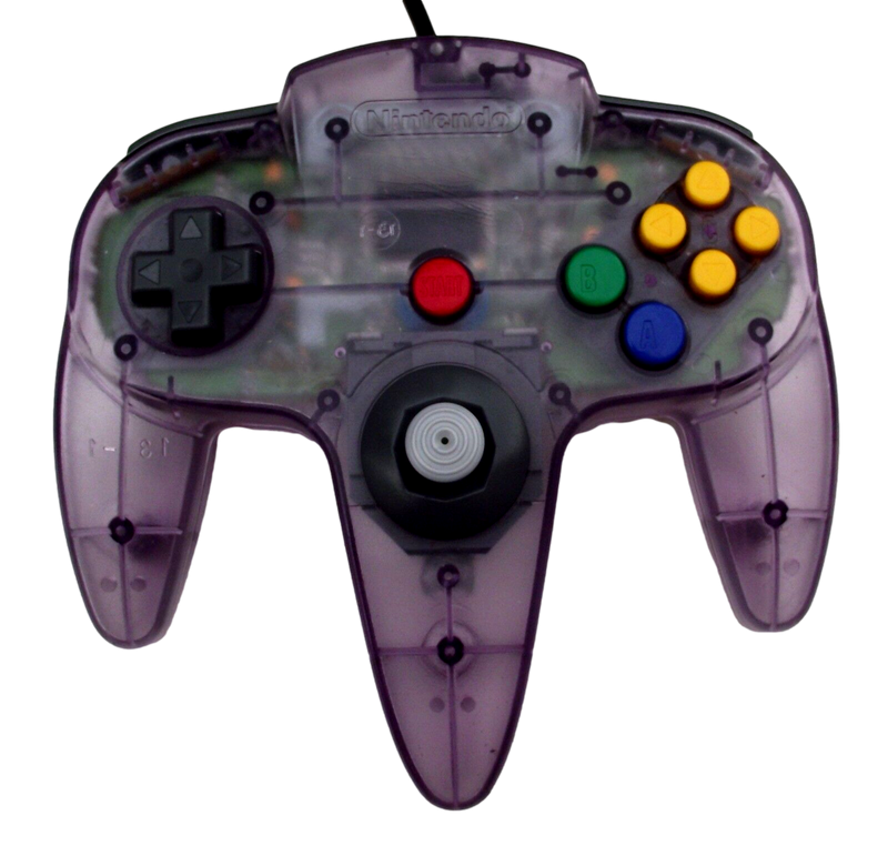 Genuine Atomic Purple Nintendo 64 Controller Refurbed Toggle Preowned
