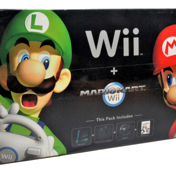 Mario Kart Wii Console Boxed Game and Steering Wheel Pre Owned
