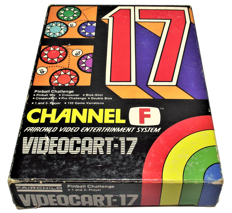 Boxed Channel F Videocart Fairchild Video Entertainment System 17 Pinball Challenge - Games We Played