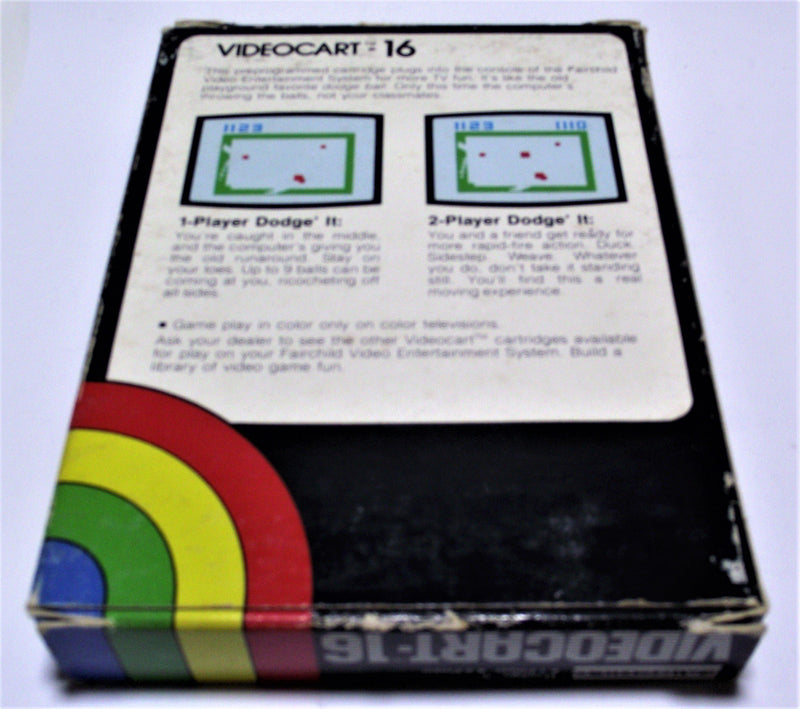 Boxed Channel F Videocart Fairchild Video Entertainment System 16 Dodge It - Games We Played