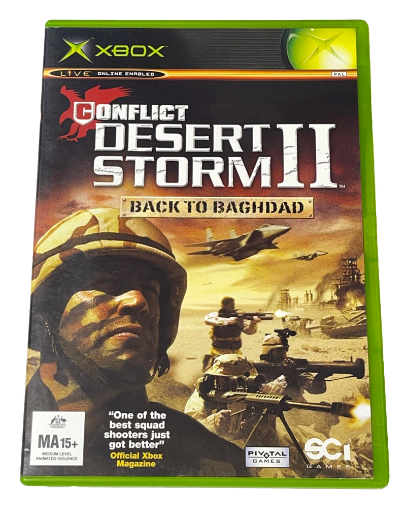Conflict Desert Storm II Back To Baghdad Xbox Original PAL *Complete* (Pre-Owned)