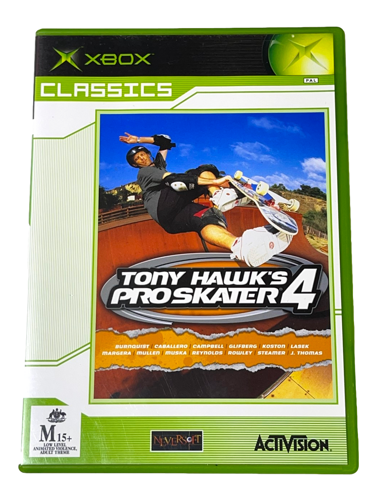 Tony Hawk's Pro Skater 4 XBOX PAL (Classics) *Complete* (Pre-Owned)