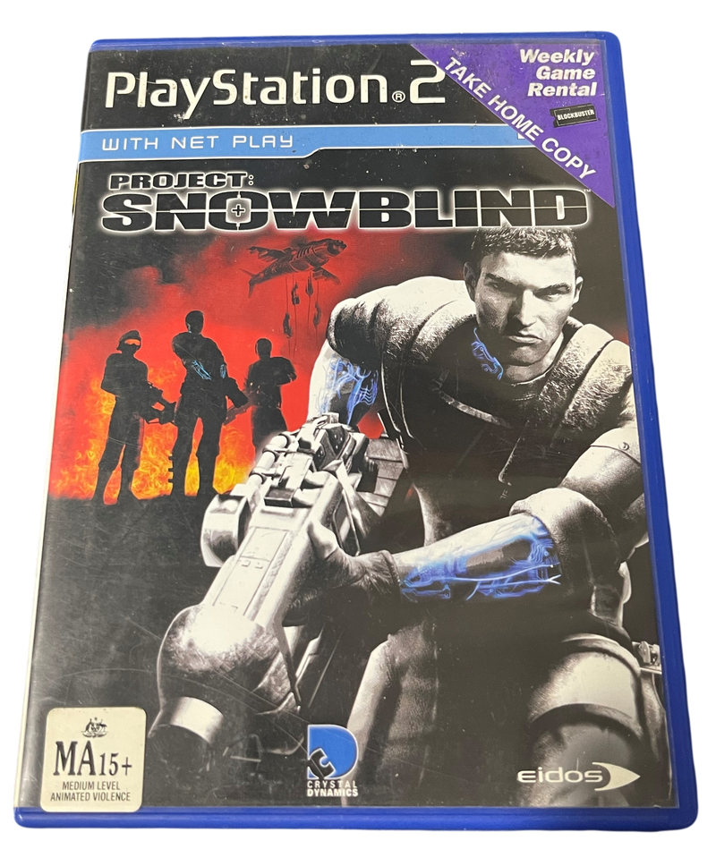 Project Snowblind Sony PS2 PAL *No Manual* Ex Rental (Pre-Owned) - Games We Played