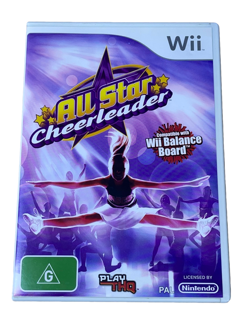 All Star Cheerleader Nintendo Wii PAL *No Manual* Wii U Compatible (Preowned)