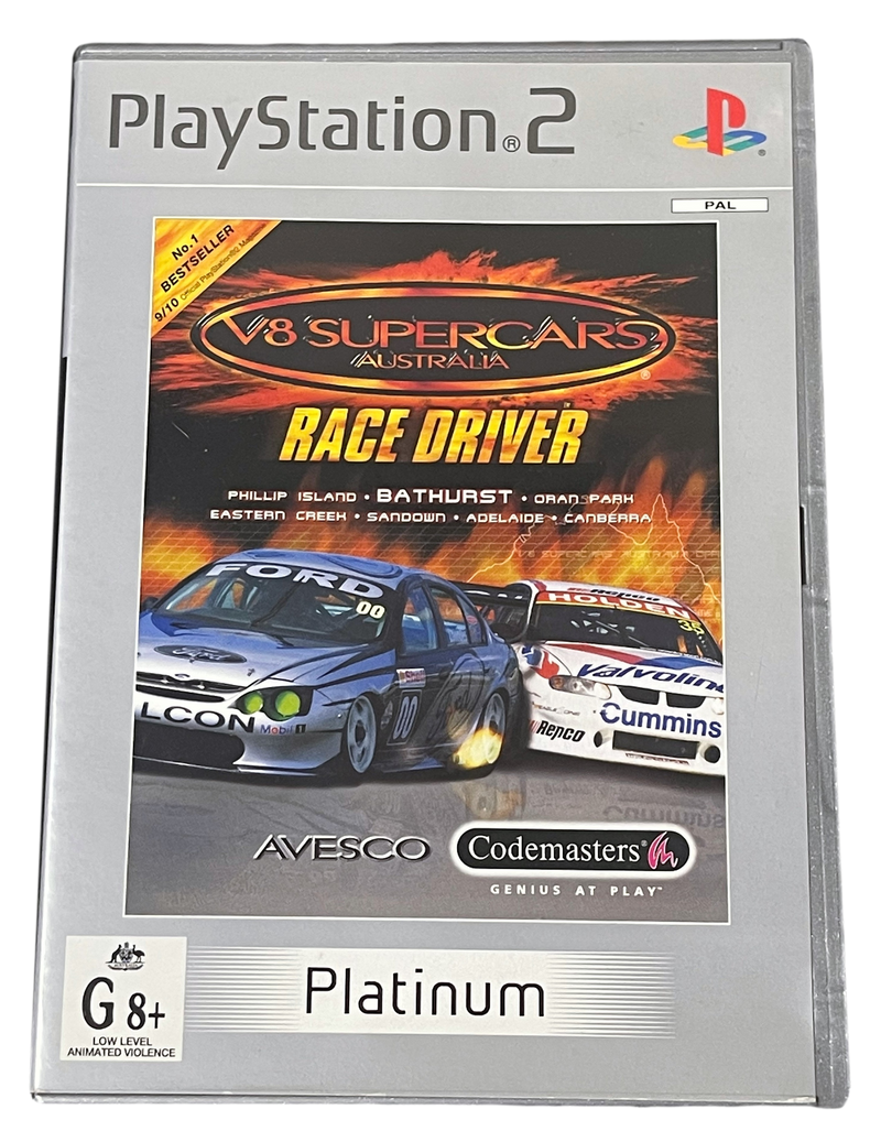 V8 Supercars Australia Race Driver PS2 (Platinum) PAL *Complete* (Preowned) - Games We Played