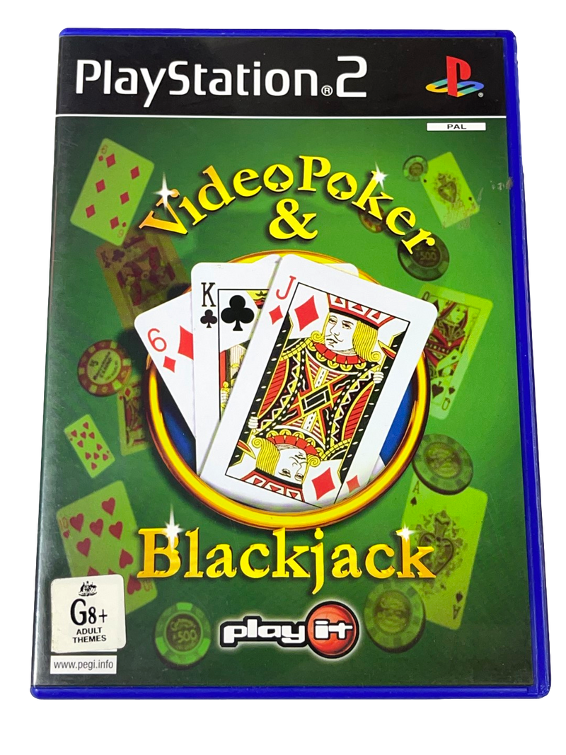 Video Poker and Blackjack PS2 PAL *Complete* (Preowned)