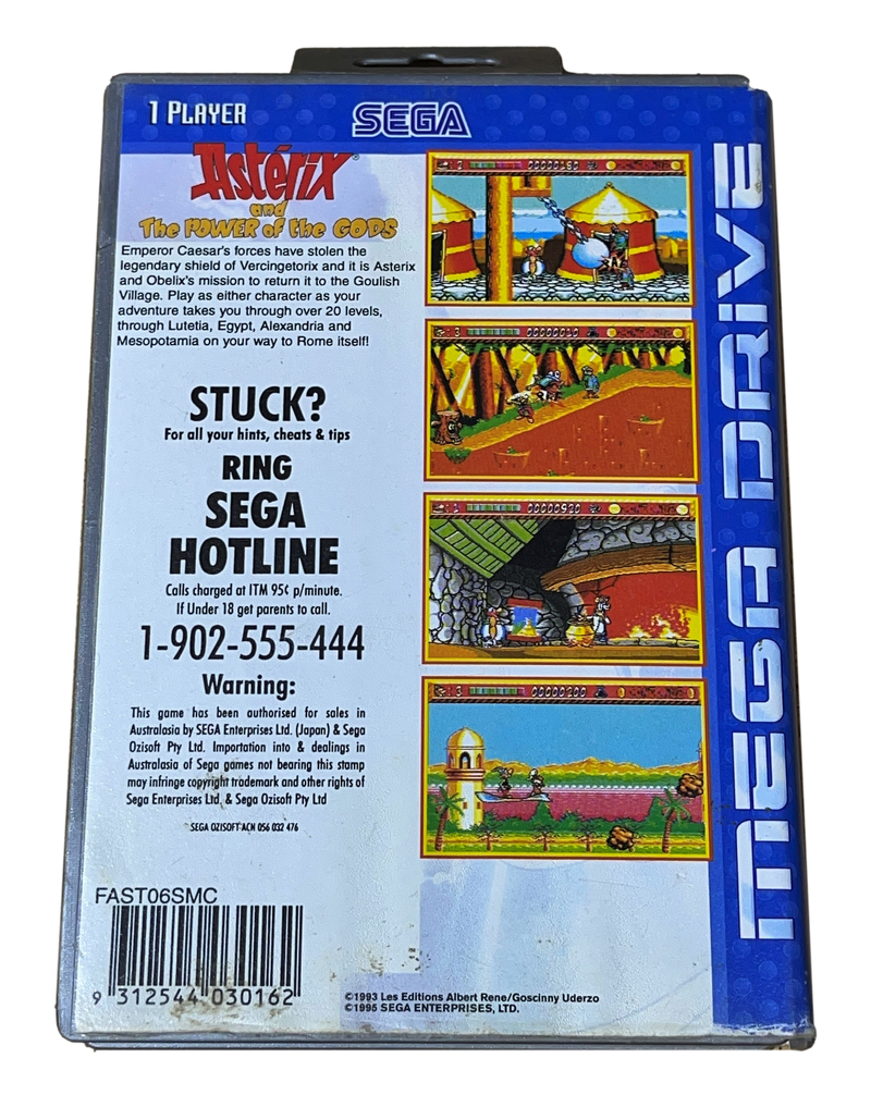 Asterix and The Power of the Gods Sega Mega Drive PAL *No Manual* Silver Edition (Preowned) - Games We Played