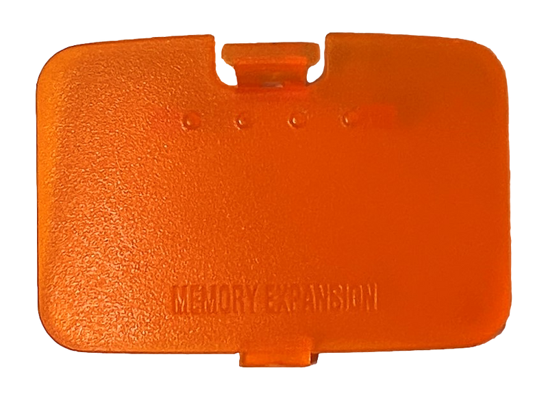 Expansion Pak Pack Cover Lid Nintendo 64 N64 Fire Orange New Aftermarket