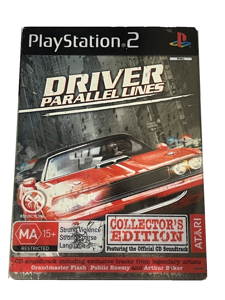 Driver Paralell Lines Collector's Edition PS2 PAL *Complete* Steelbok & Sleeve (Pre-Owned)