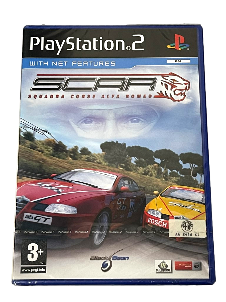 SCAR Squadra Corse Alfa Romeo PS2 PAL Brand New *Sealed*