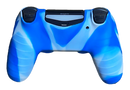 Silicone Cover For PS4 Controller Case Skin -  Light Blue Swirls
