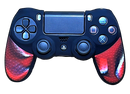 Silicone Cover For PS4 Controller Case Skin - Black/Red Camo