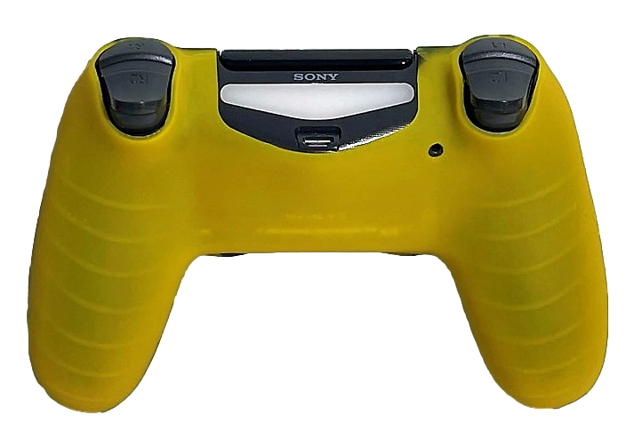 Silicone Cover For PS4 Controller Case Skin - Yellow Camo