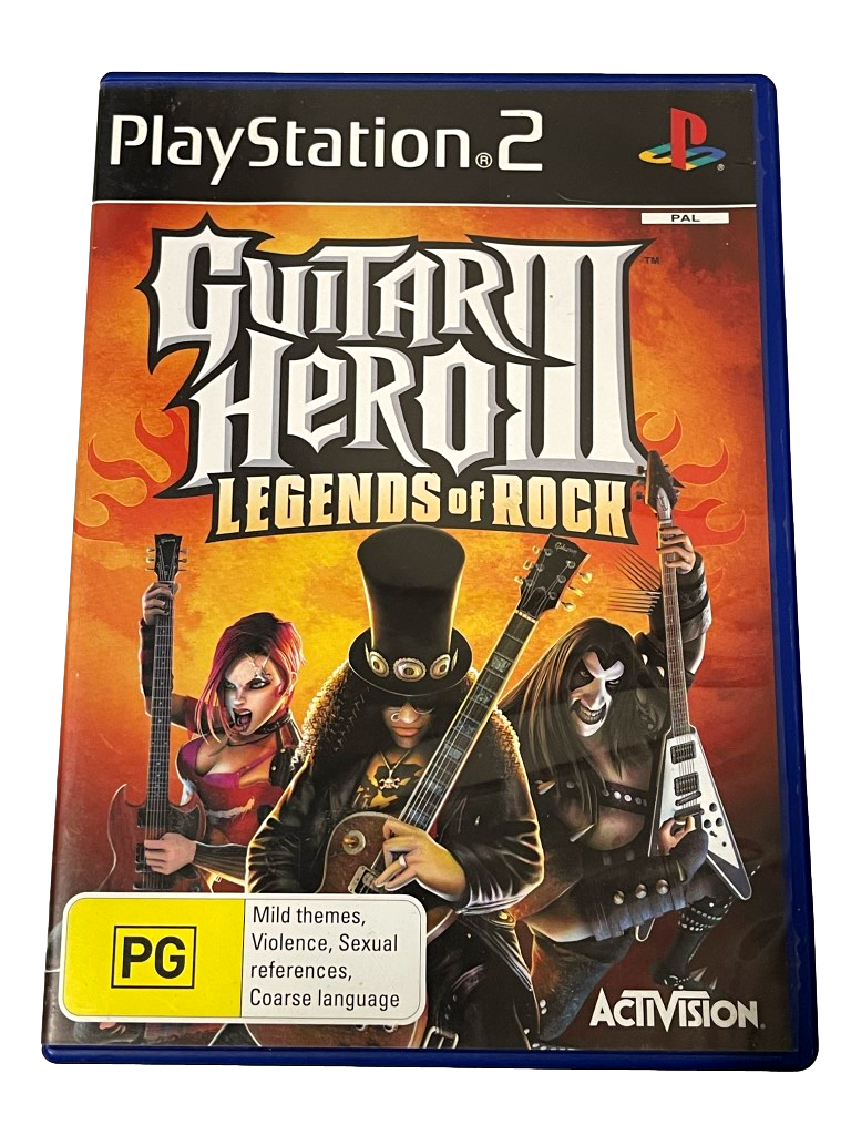 Guitar Hero III Legends of Rock PS2 PAL *No Manual* (Pre-Owned)