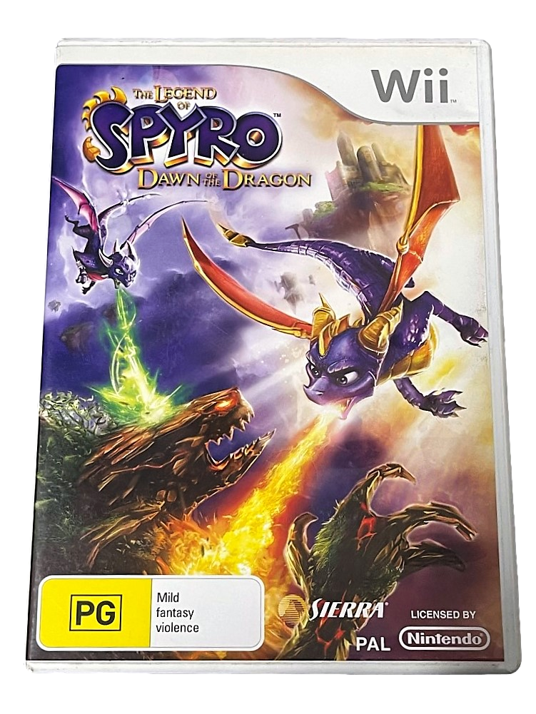 Spyro Dawn of the Dragon Nintendo Wii PAL *Complete*(Preowned)