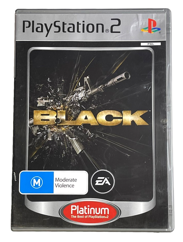 Black PS2 (Platinum) PAL *Complete* (Preowned)
