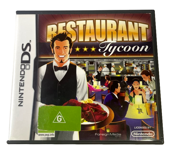 Restaurant Tycoon DS 2DS 3DS Game *No Manual* (Pre-Owned)
