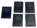 5 X Genuine Playstation 2 PS2 8MB Memory Card Sony *Region Free* (Preowned)