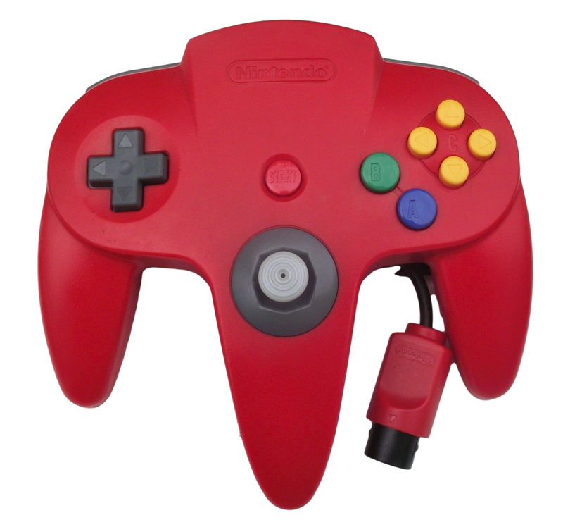 Genuine Red Nintendo 64 Controller Refurbed Toggle (Preowned) - Games We Played
