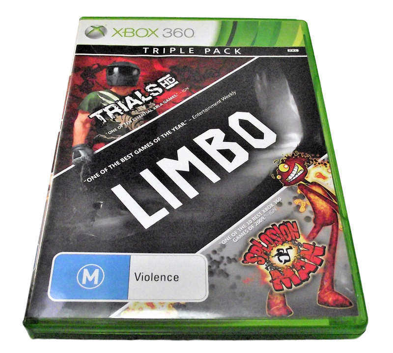 Trials HD/ Limbo/ 'Splosion Man Triple Pack XBOX 360 P (Preowned)AL - Games We Played
