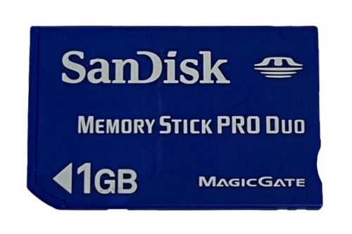 Sandisk 1GB Sony PSP Memory Stick Pro Duo Memory Card Camera Memory (Preowned)
